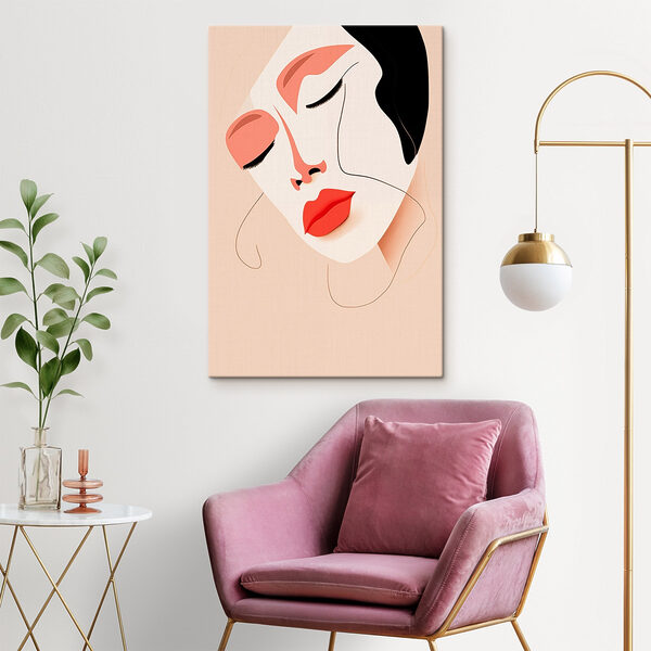 Wandbilder Frau mit roten Lippen und schwarzen Flecken im Gesicht (Artikelnummer: s44207) Wandbilder Wandbilder Frau mit roten Lippen und schwarzen Flecken im Gesicht (Artikelnummer: s44207)