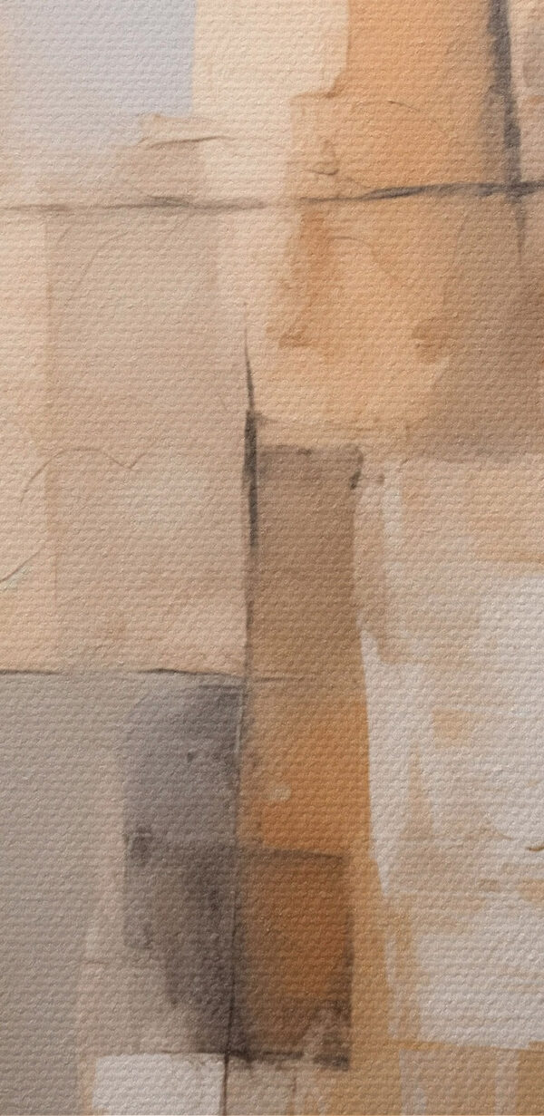 Bemalung einer weißen und braunen Wand Bemalung einer weißen und braunen Wand