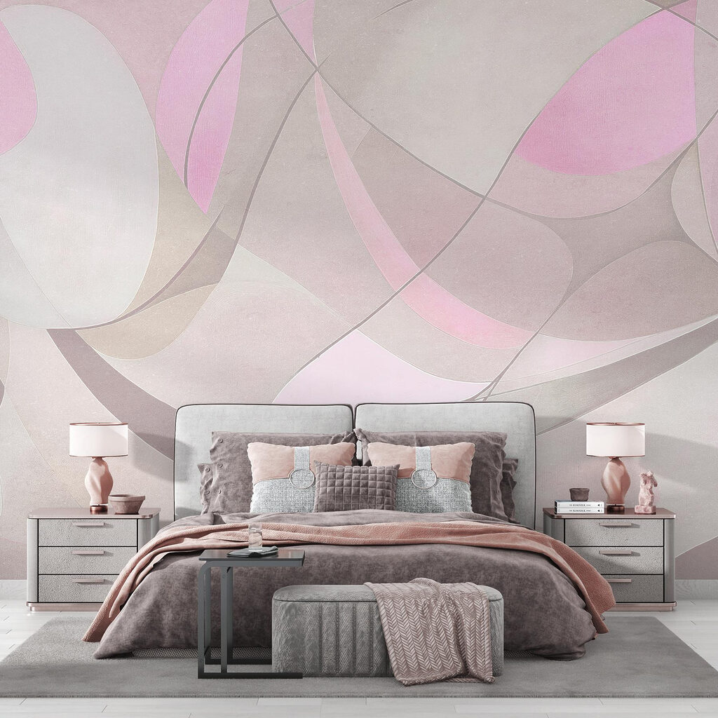 Pink and grey art