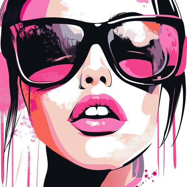 Frau mit Sonnenbrille Frau mit Sonnenbrille