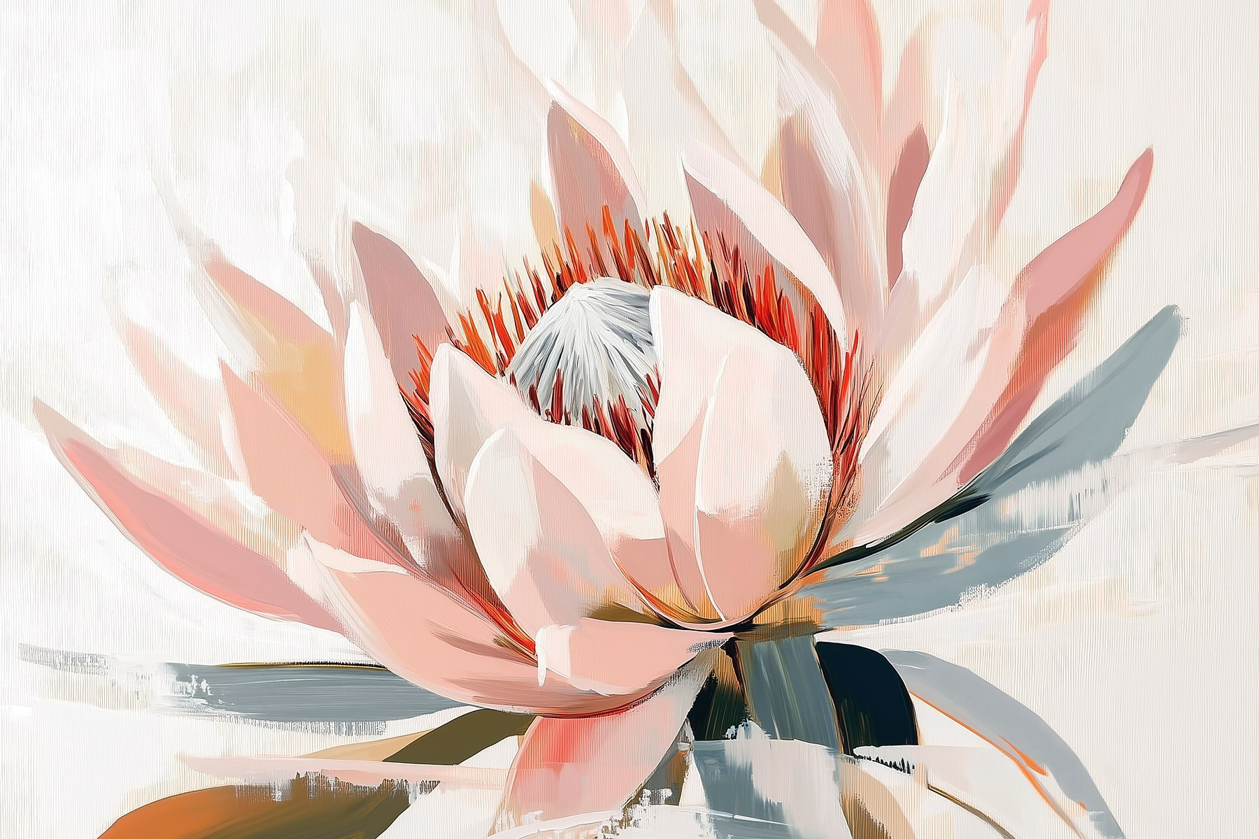 Delicate petals in soft hues