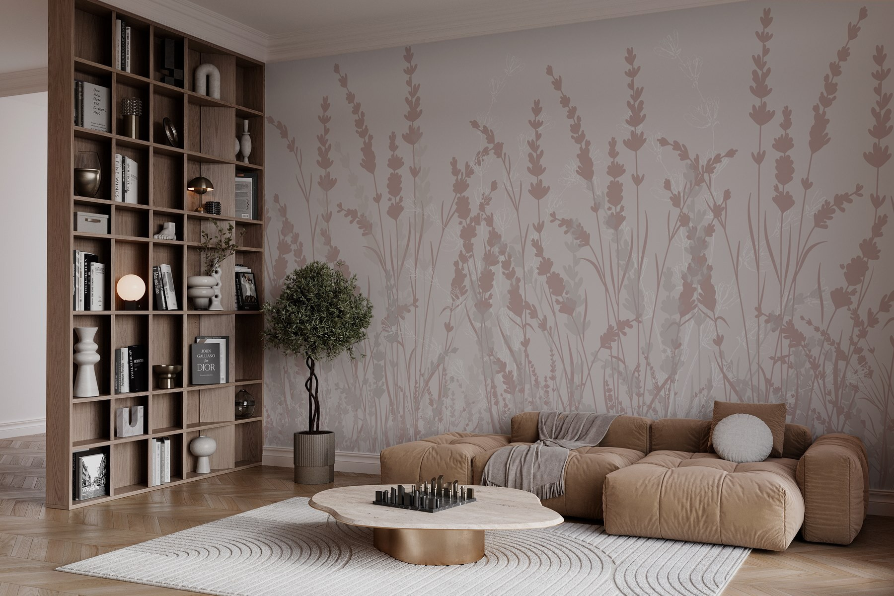 Delicate floral pattern in soft hues Delicate floral pattern in soft hues