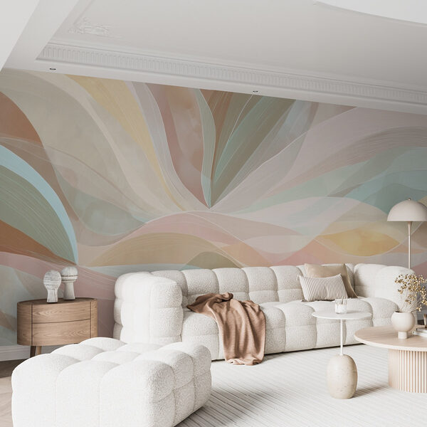 Bunte, gewirbelte Linien auf braunem Hintergrund Bunte, gewirbelte Linien auf braunem Hintergrund