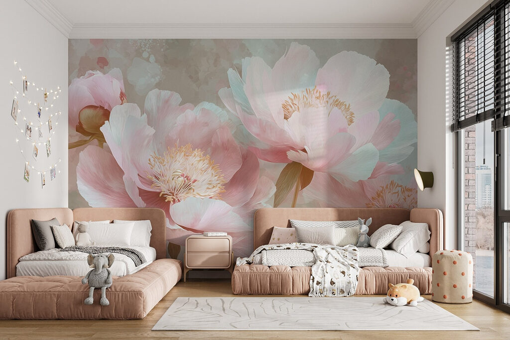 Delicate blooms in soft pastel hues Delicate blooms in soft pastel hues