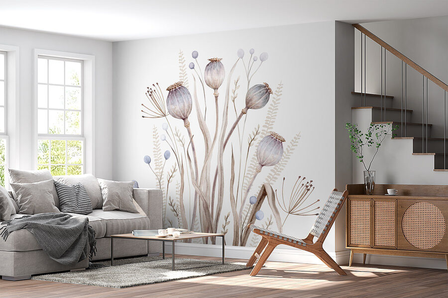 Aquarellmalerei von Blumen und Pflanzen Aquarellmalerei von Blumen und Pflanzen