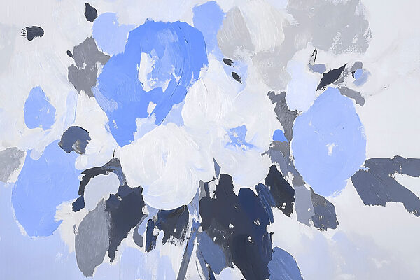 Gemälde von Blumen in Blau und Grau w09070v2p 600x400 - Gemälde von Blumen in Blau und Grau - tegory