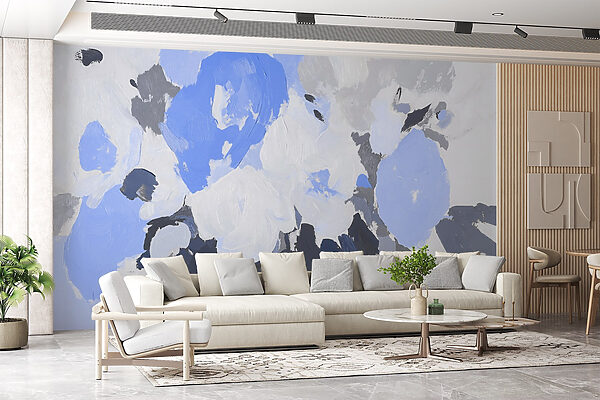 Gemälde von Blumen in Blau und Grau w09070v2pig2r 600x400 - Gemälde von Blumen in Blau und Grau - tegory