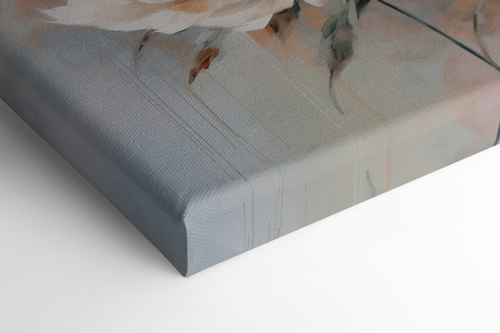 Painting of white flowers Painting of white flowers