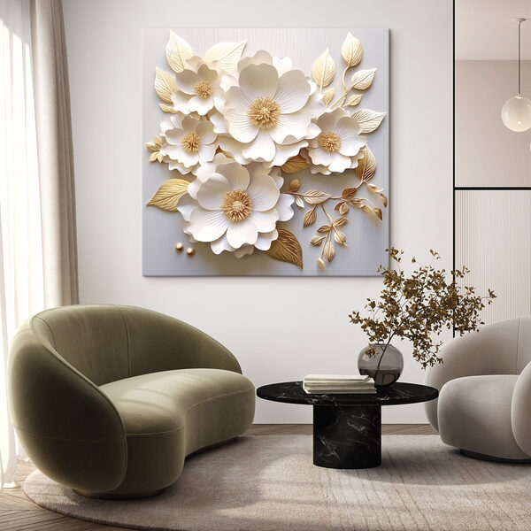 Elegant floral arrangement in soft tones