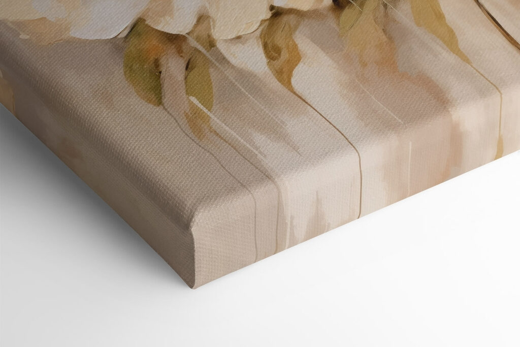 Painting of flowers on a wall