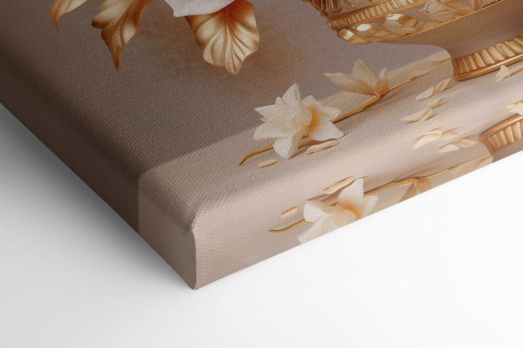 Vase with white flowers