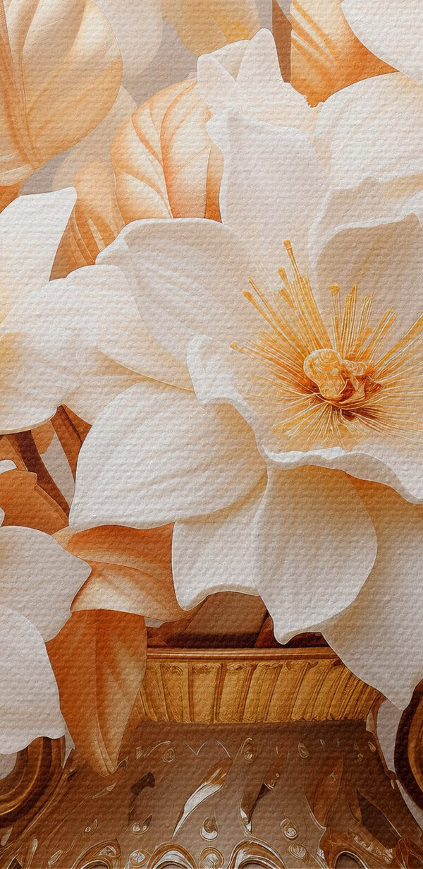 Vase mit weißen Blumen Vase mit weißen Blumen