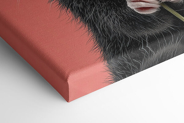 Mouse holding a flower