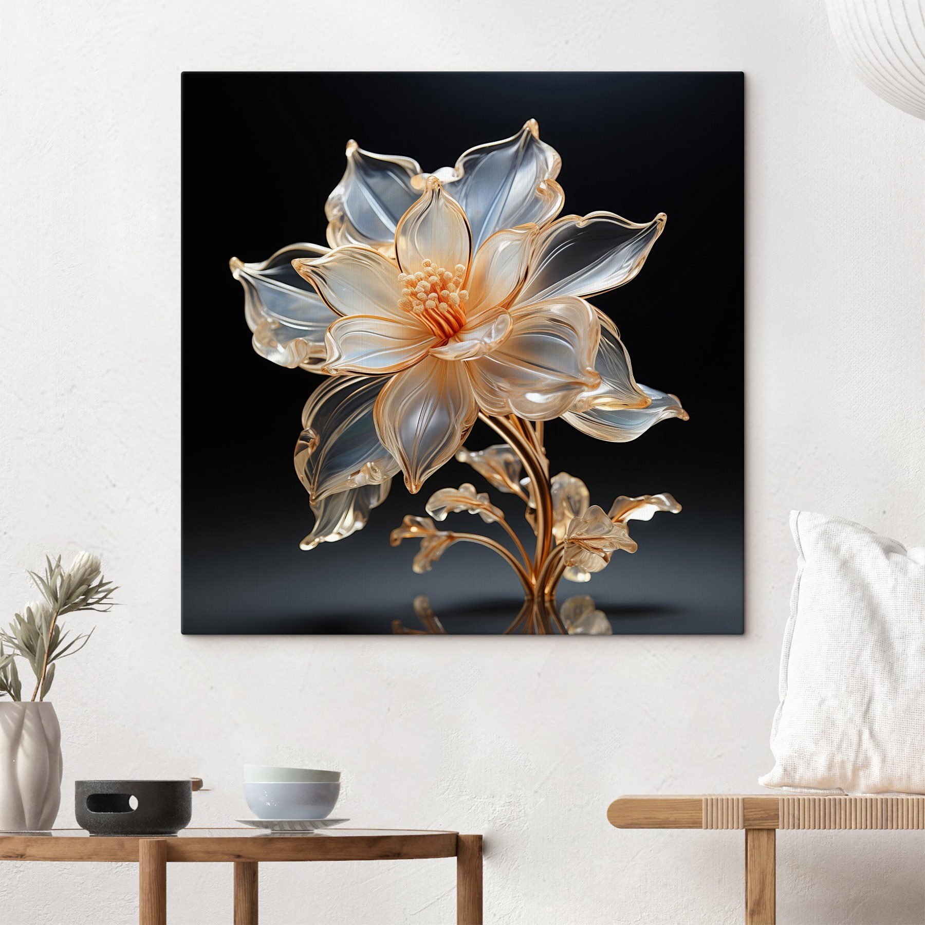 Delicate flower in elegant design
