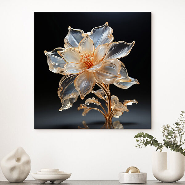 Delicate flower in elegant design