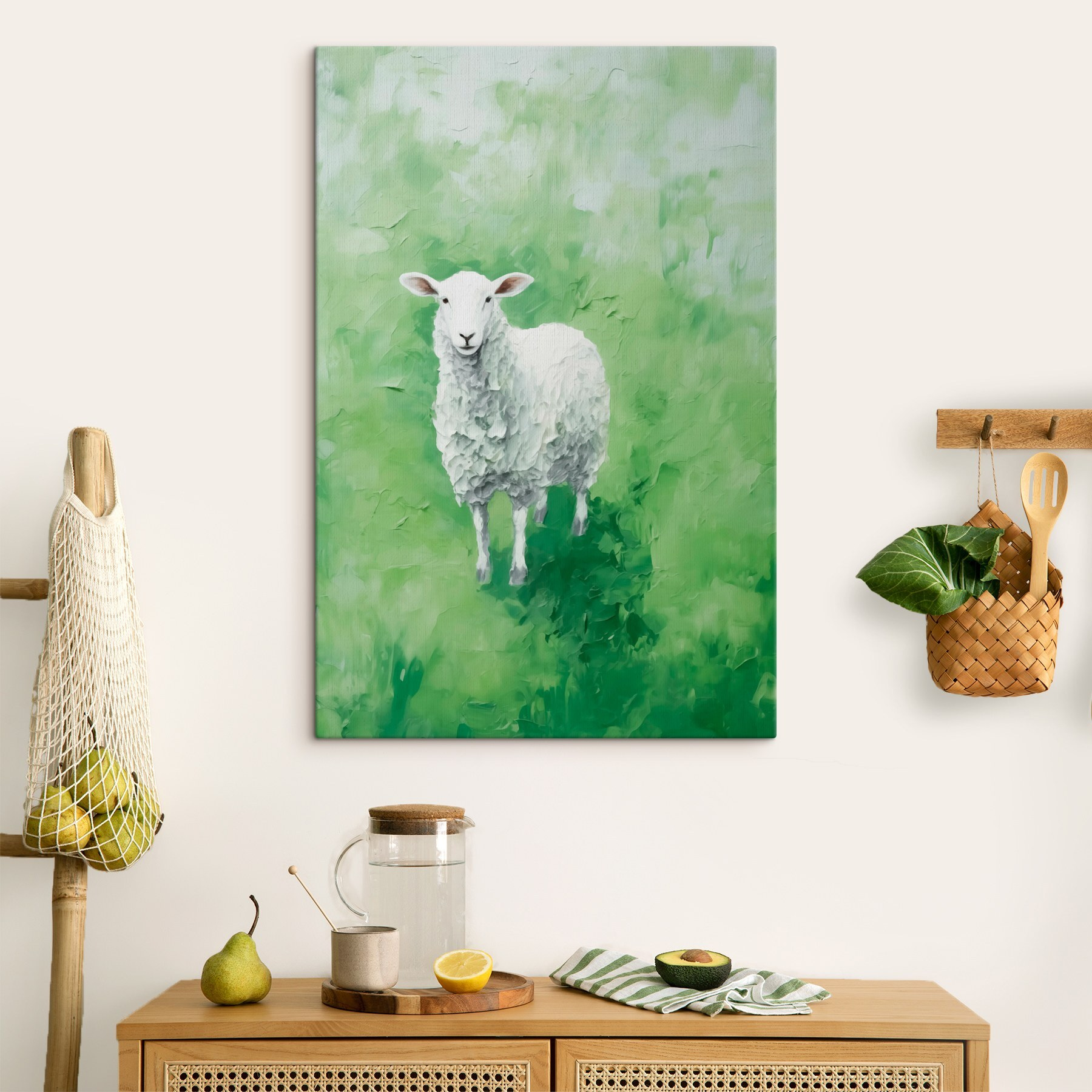 Painting of a sheep Painting of a sheep