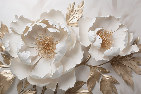 Delicate blooms in soft colors