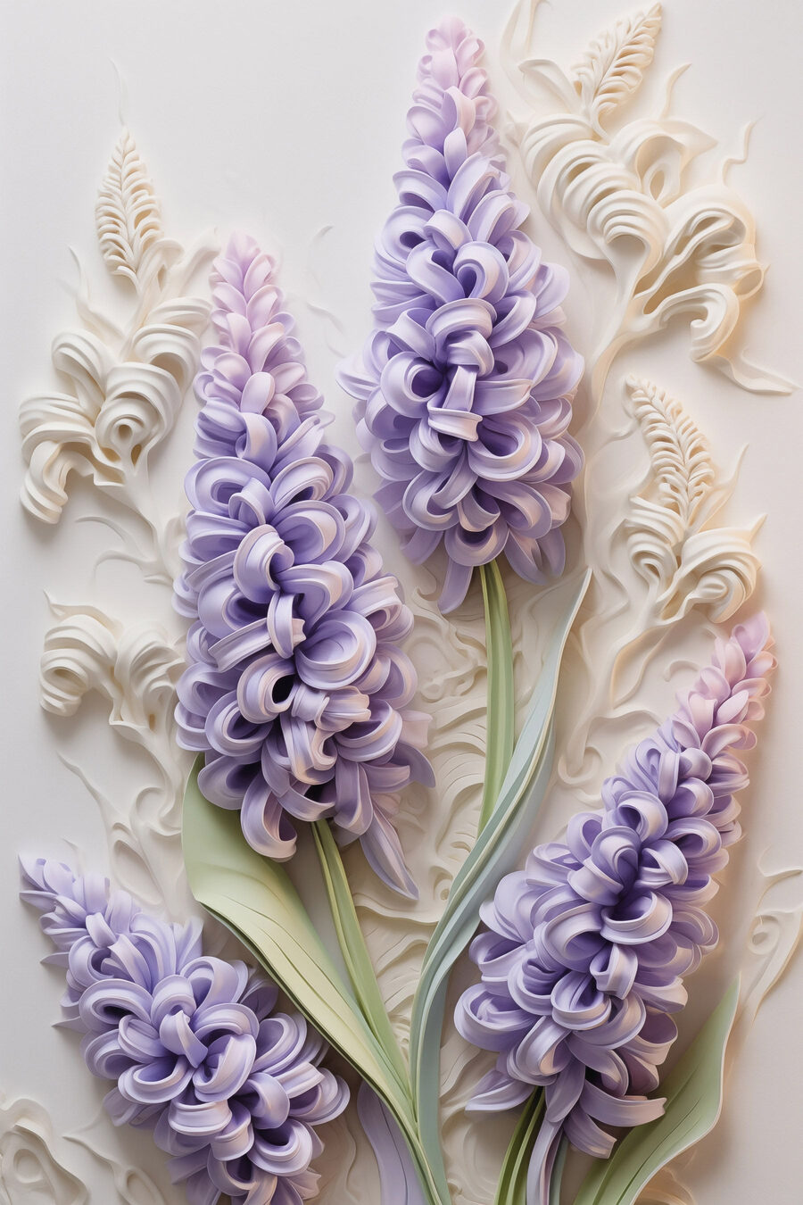 Gruppe violetter Blumen Gruppe violetter Blumen