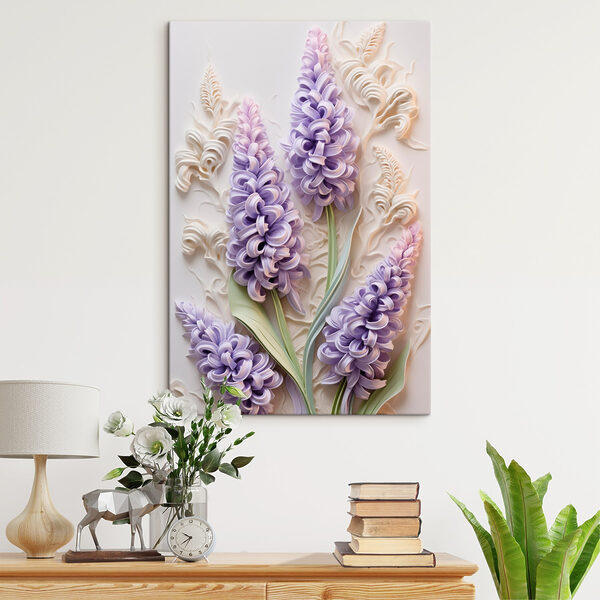 Gruppe violetter Blumen Gruppe violetter Blumen