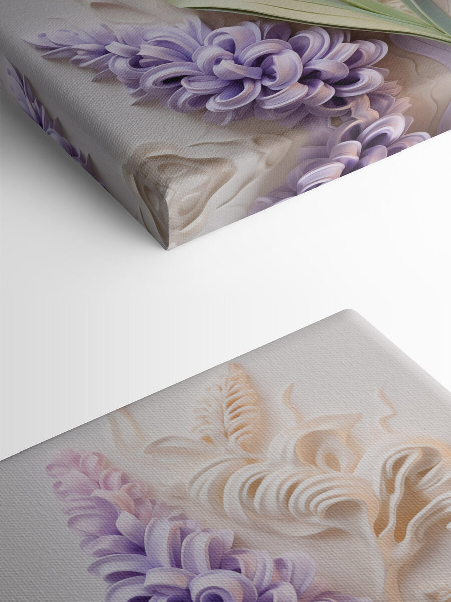 Gruppe violetter Blumen Gruppe violetter Blumen
