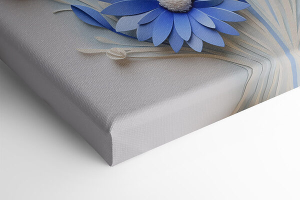 Blaue und weiße Papierblumen Blaue und weiße Papierblumen