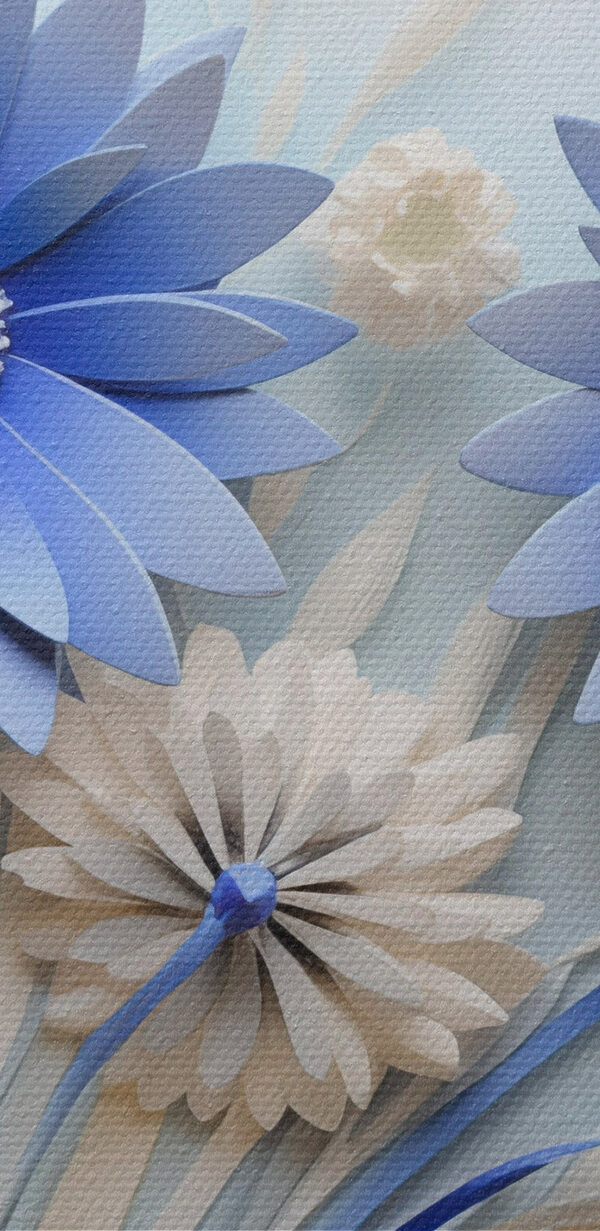 Blaue und weiße Papierblumen Blaue und weiße Papierblumen