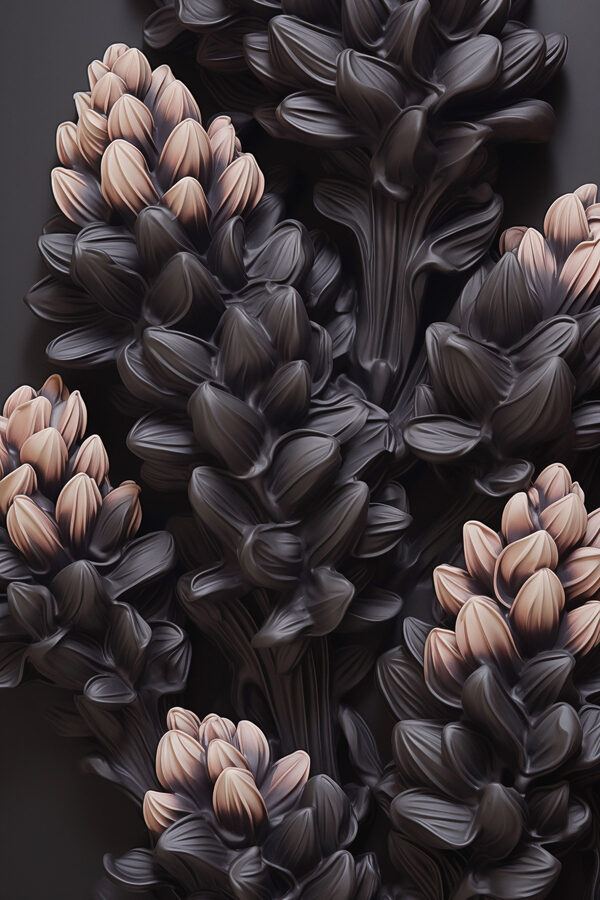 Blooming beauty against a dark backdrop