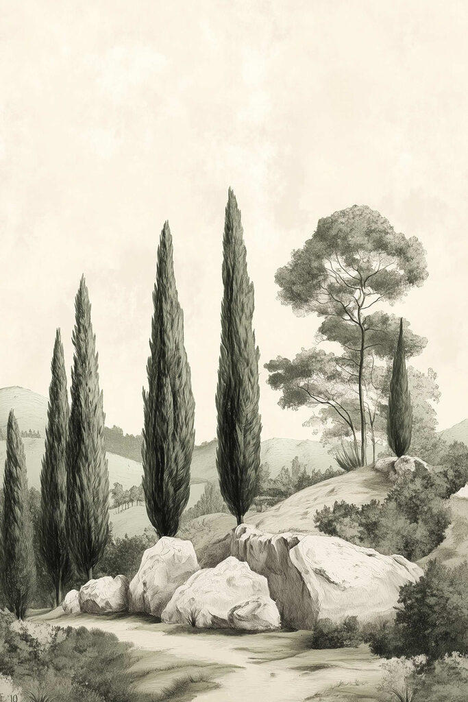 Group of trees on a hill