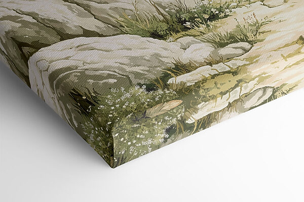 Landscape with trees and hills