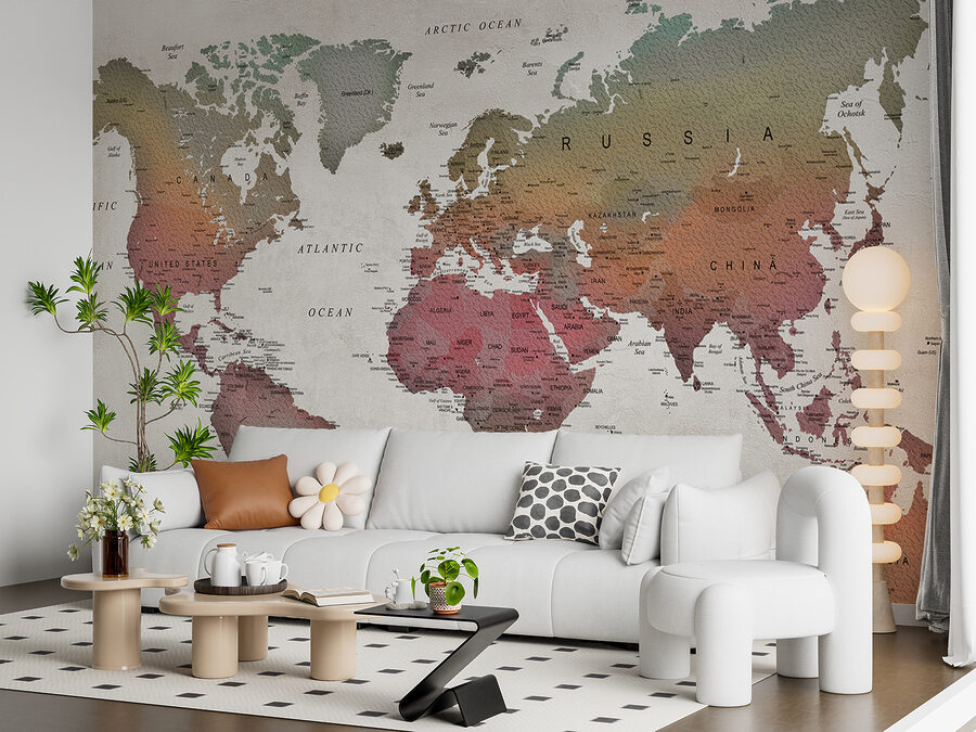 Karte der Welt