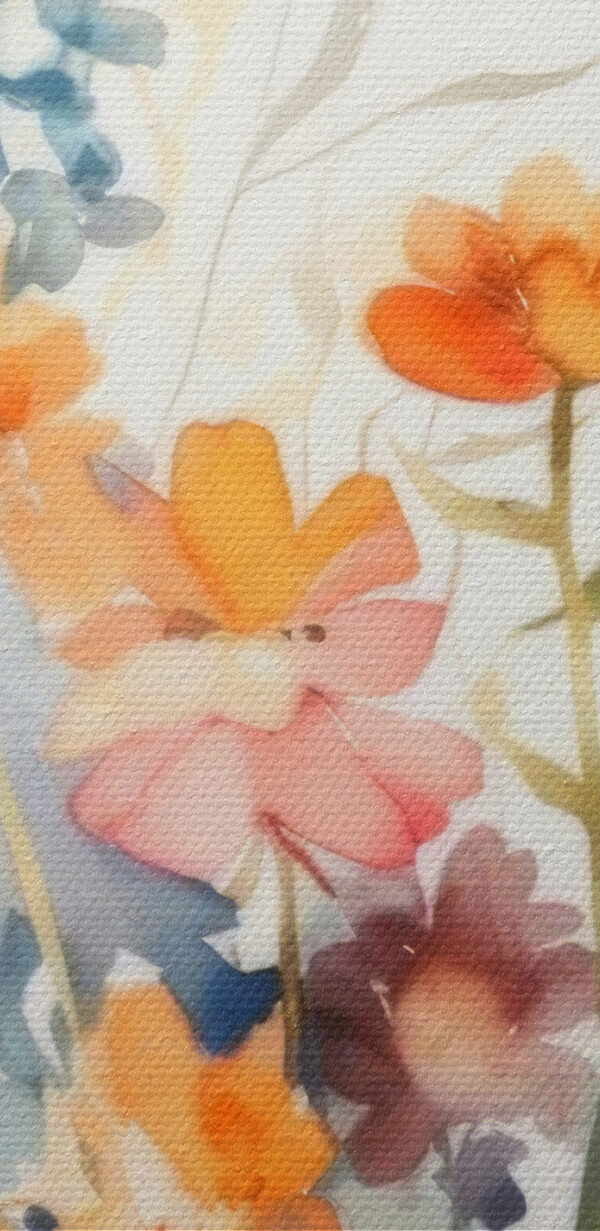 Ein Gemälde mit Blumen und Blättern Ein Gemälde mit Blumen und Blättern