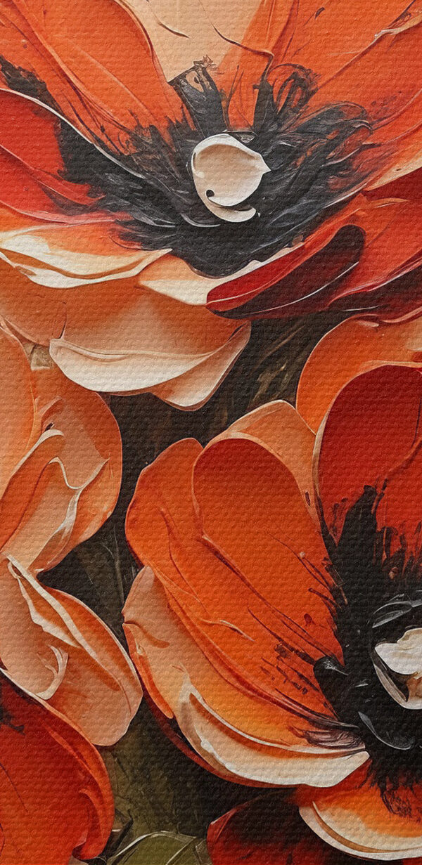 Ein Gemälde mit Blumen in einer Vase Ein Gemälde mit Blumen in einer Vase