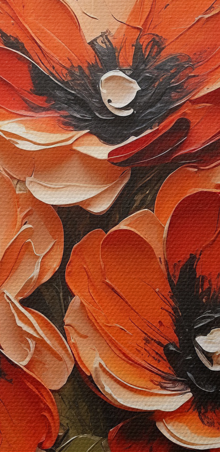 Ein Gemälde mit Blumen in einer Vase Ein Gemälde mit Blumen in einer Vase