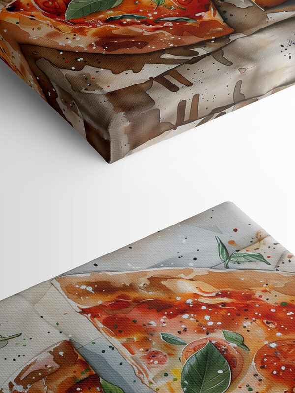 Pizza mit Tomaten und Basilikum Pizza mit Tomaten und Basilikum
