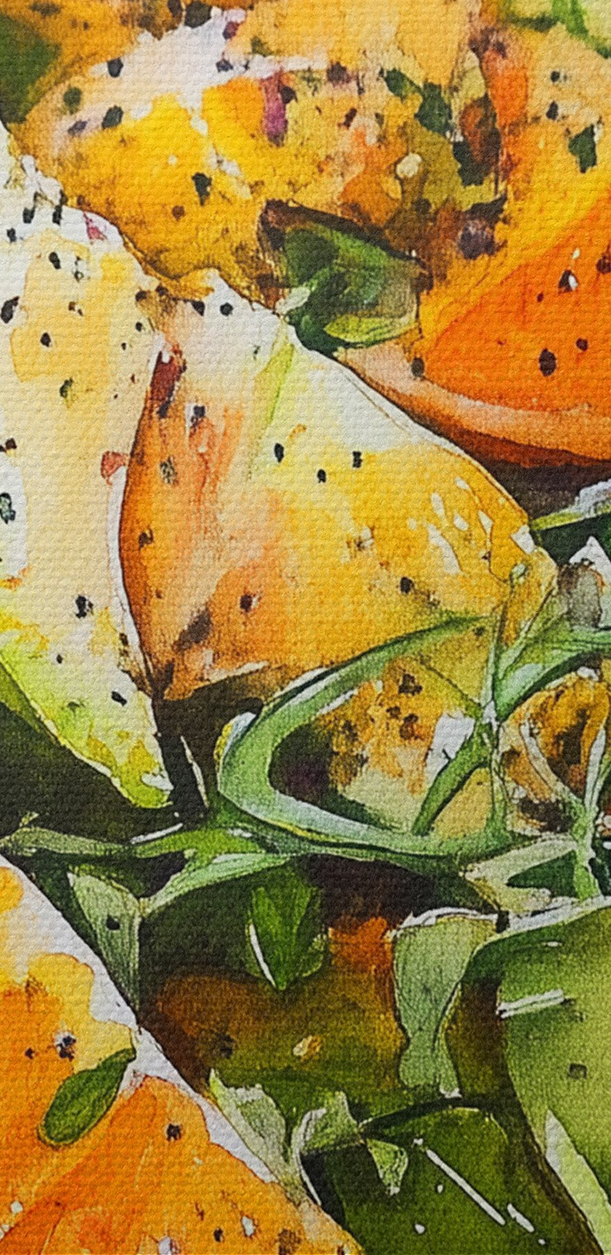Teller mit Obst und Gemüse