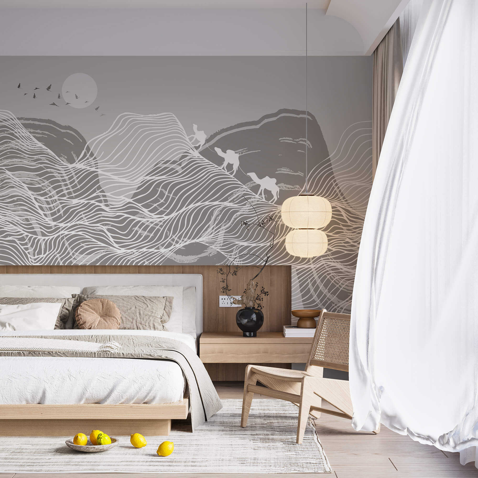 Weiße Linien auf grauem Hintergrund