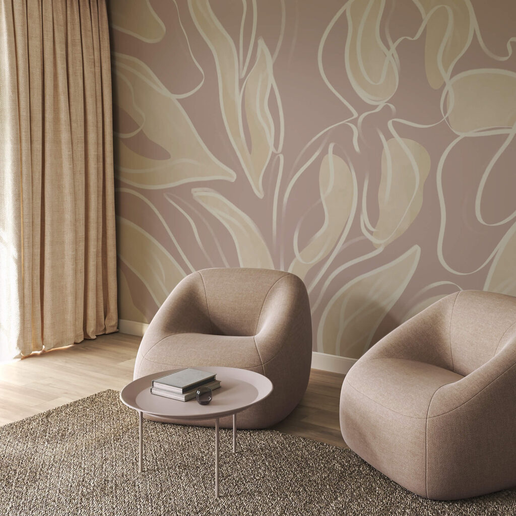 Von der Natur inspiriertes Blattmuster