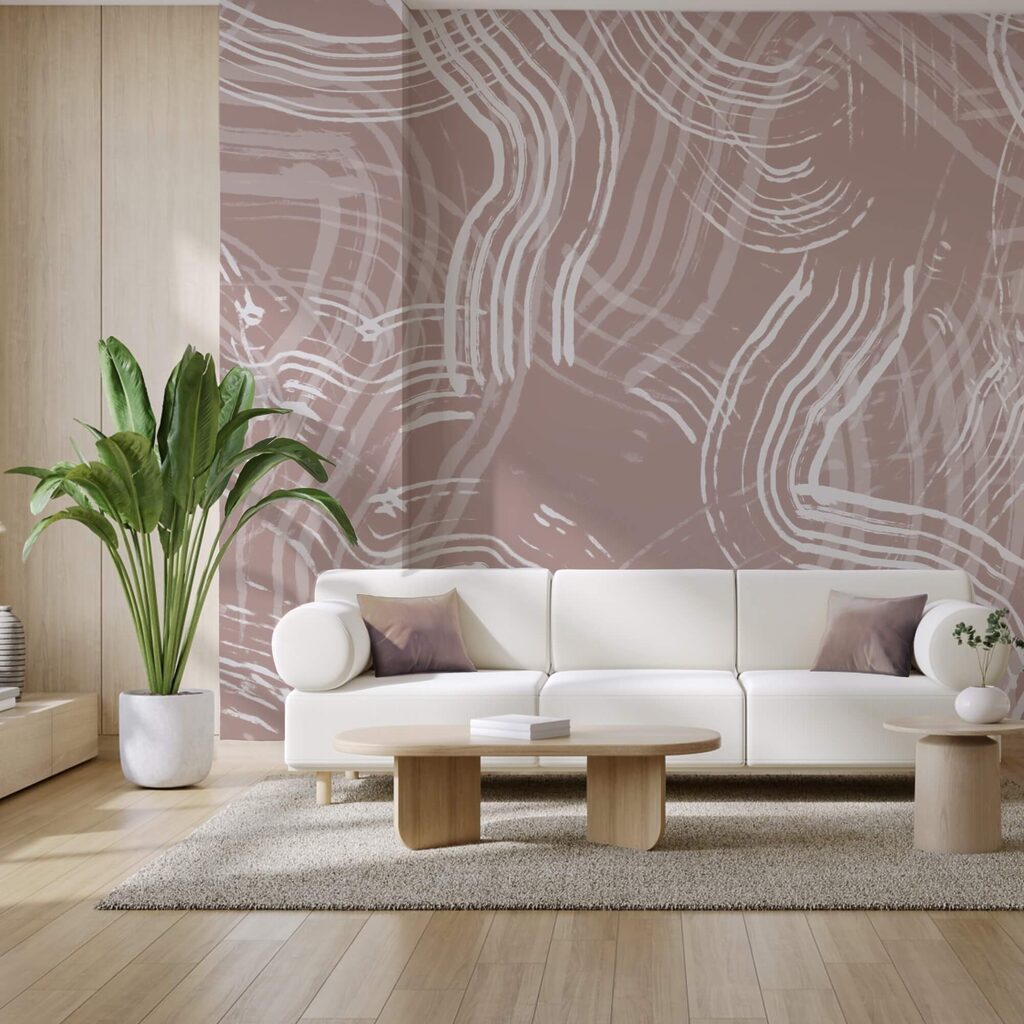 Weiße Linien auf rosa Hintergrund