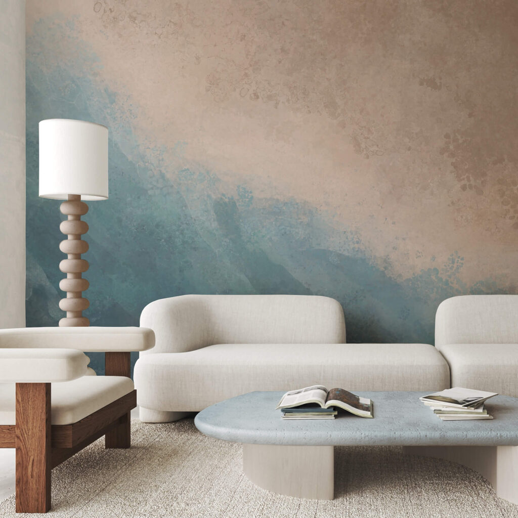 Blaues und weißes Wasser