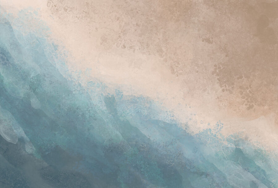 Blaues und weißes Wasser
