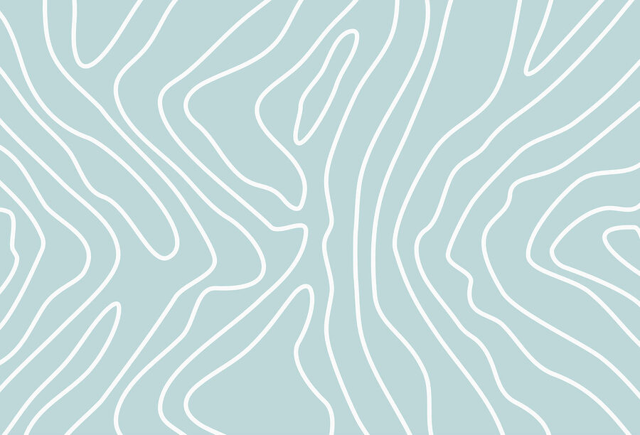 Weiße Linien auf blauem Hintergrund