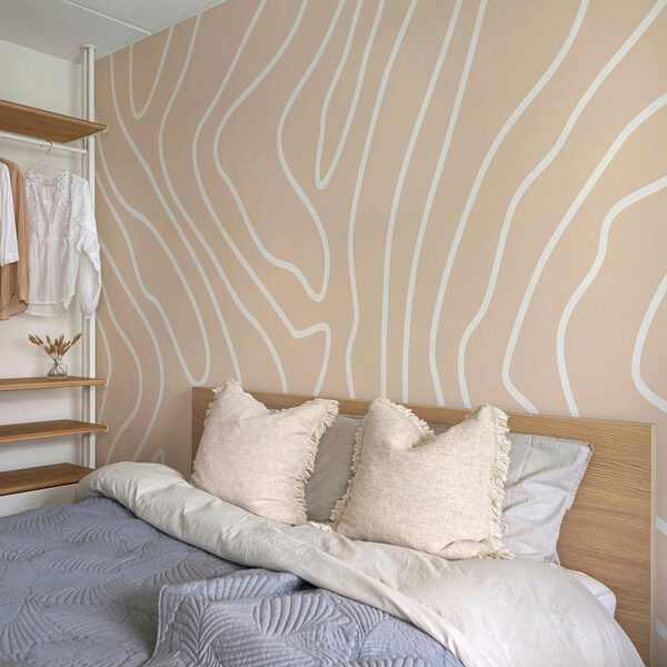 Weiße Linien auf rosa Hintergrund Weiße Linien auf rosa Hintergrund