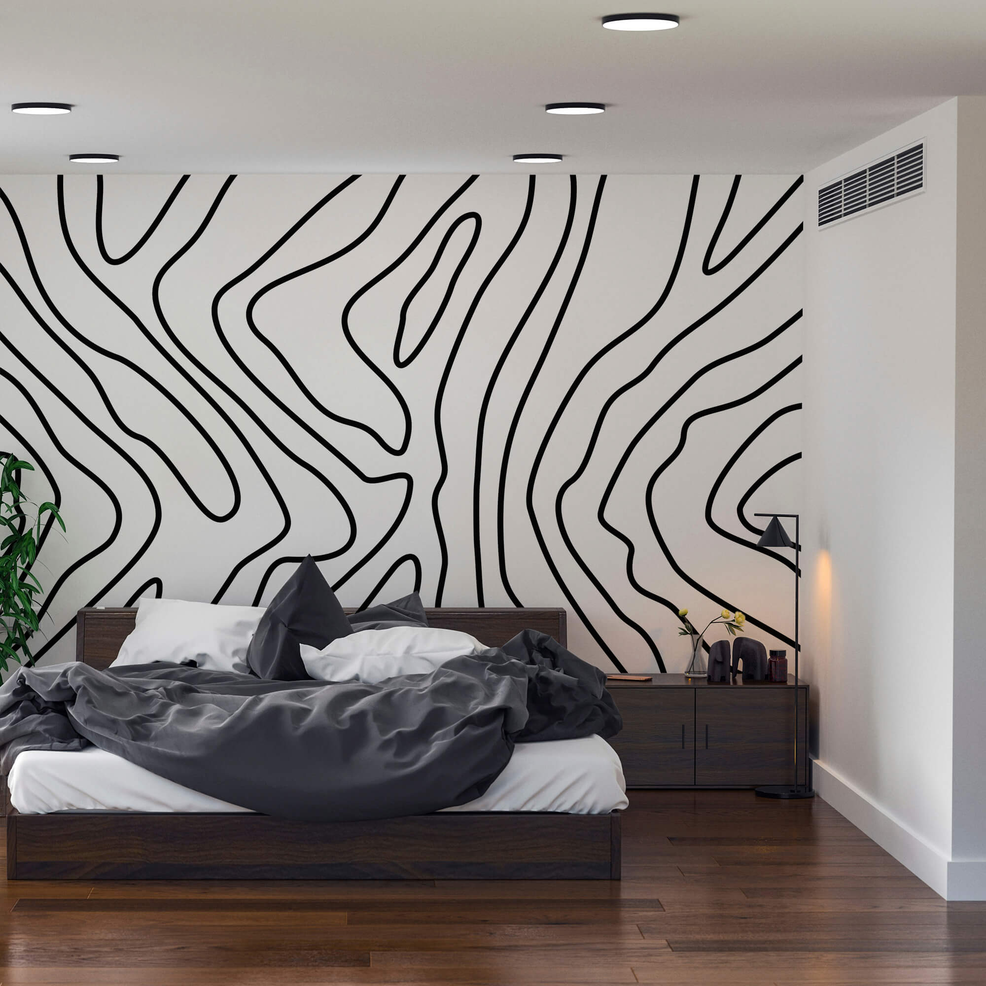 Schwarzes und weißes Muster