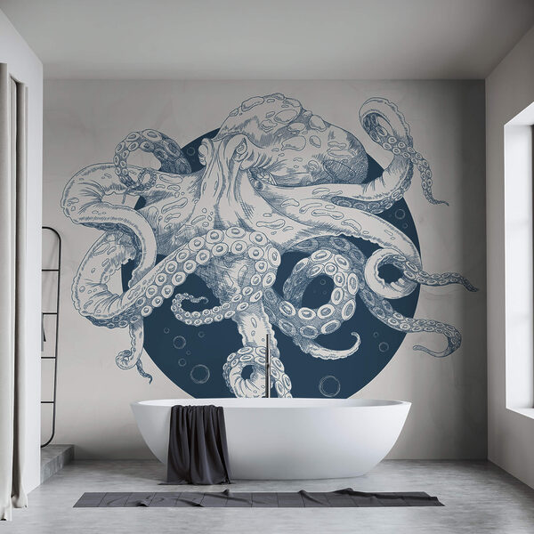 Zeichnung eines Oktopus Zeichnung eines Oktopus