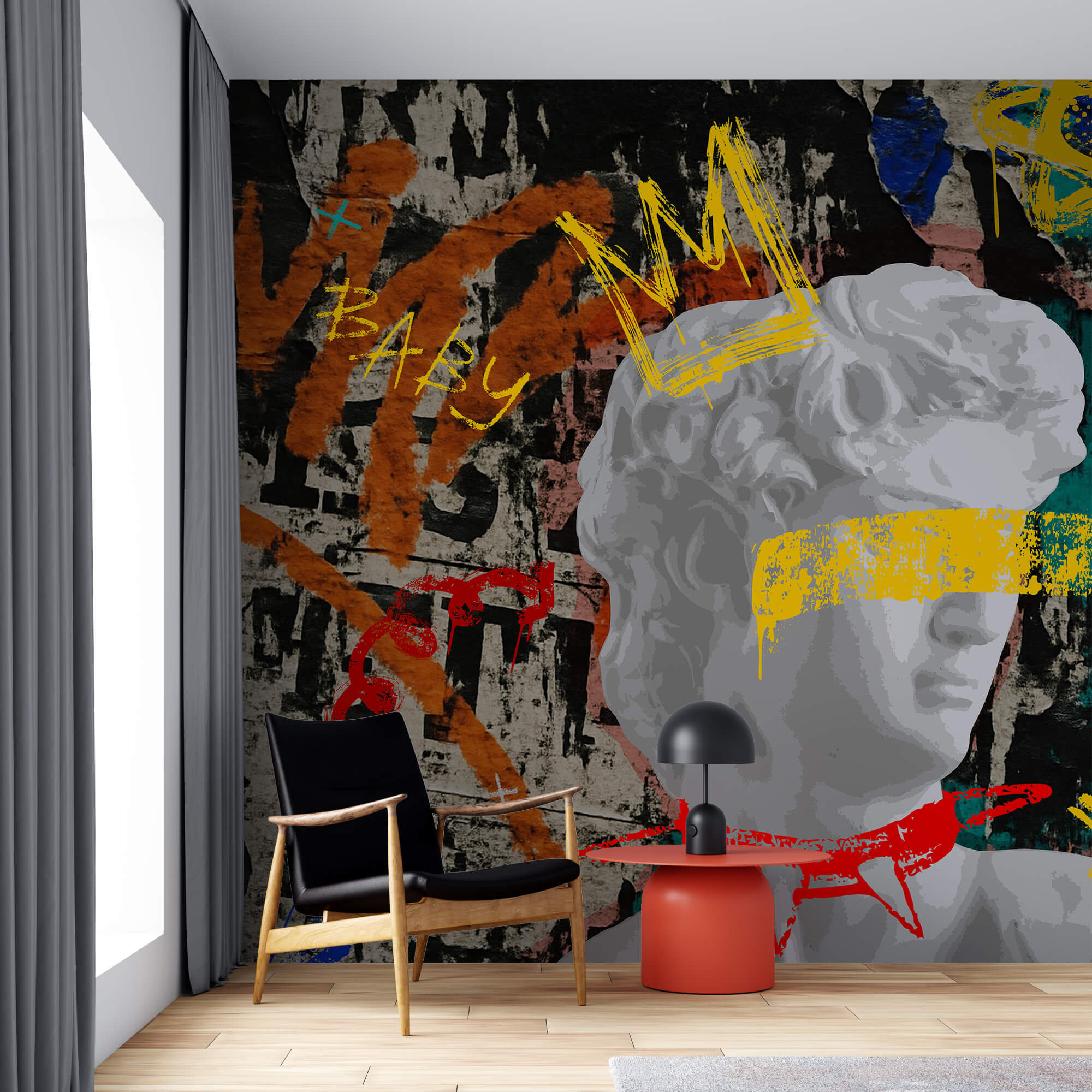 Statue mit einer Krone darauf