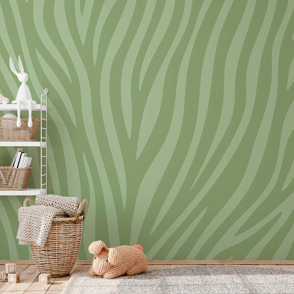 Grüner und weißer Zebradruck Grüner und weißer Zebradruck