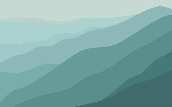 Green hills with blue sky