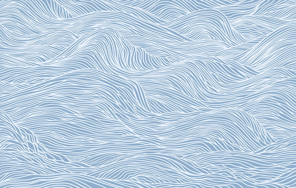 Blaues und weißes Wellenmuster Blaues und weißes Wellenmuster