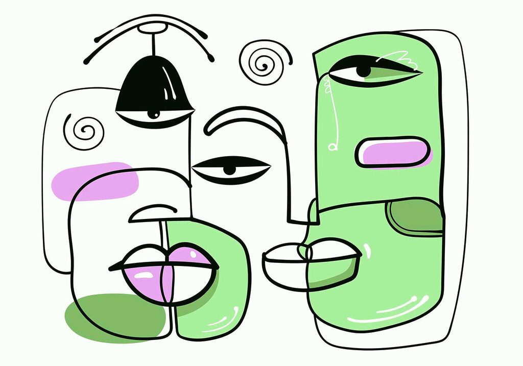 Zeichnen von Gesichtern und Lippen Zeichnen von Gesichtern und Lippen