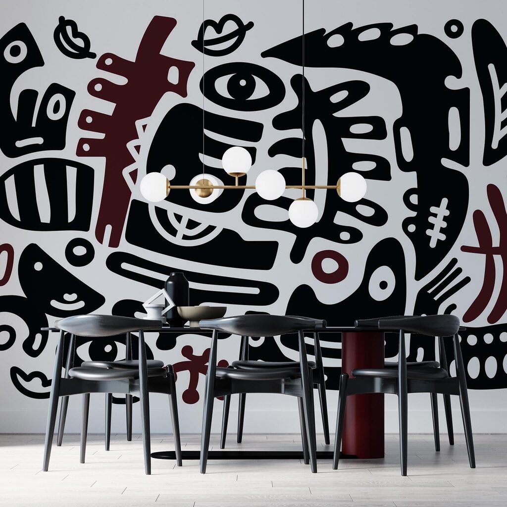 Schwarze und weiße Kunst